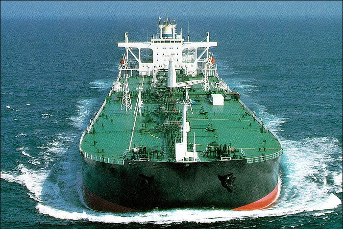 crude oil tanker ocean sunset